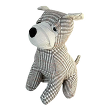 Cargar imagen en el visor de la galería, Bonito ratón con bufanda, perro, gato, saco para puerta, tope de puerta de relleno de arena, animales pesados, 1 kg, bonita decoración del hogar, juguete para niños (gris)
