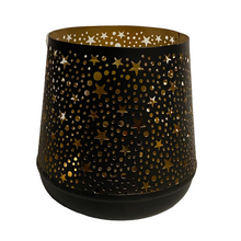 Cargar imagen en el visor de la galería, Candelabro Portavela Metal Dorado y Negro para Decoración de Casa