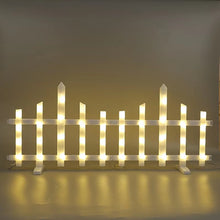 Cargar imagen en el visor de la galería, Pack de 8 Vallas de Luz LED 2 en 1 para Jardín – Decoración Navideña Interior y Exterior