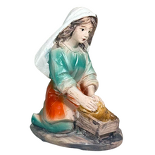 Cargar imagen en el visor de la galería, Set de 6 Figuras Pastores de Belén 10 cm – Escena Navideña en Resina