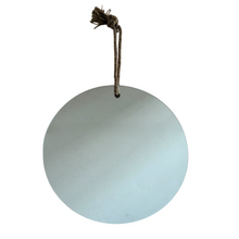 Cargar imagen en el visor de la galería, Espejo rústico Decoración montado en la pared con cuerda de Yute colgante para baño dormitorio salón