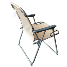 Cargar imagen en el visor de la galería, Silla de playa plegable con reposabrazos de Plástico Estructura Metal Cayo ancho de Exteriores