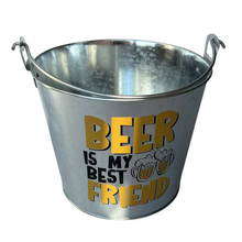 Cargar imagen en el visor de la galería, Cubo de Hielo 5L Decorado con Abridor, 17x21.5x26 cm - Accesorios para fiestas y bebidas