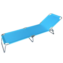 Cargar imagen en el visor de la galería, Tumbona Hamaca Plegable para Playa, Jardín, Terraza - Silla Hamaca Multiposiciones de Metal - 3 Posiciones 24 x 55 x 188 cm