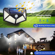Cargar imagen en el visor de la galería, Foco Lámpara solar LED para exteriores 3 Funciones y Sensor de Luz, impermeable 6500K IP44