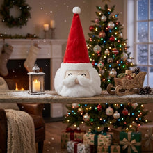 Cargar imagen en el visor de la galería, Gorro de Papá Noel Peluche Musical con Movimiento (19x42 cm) - Adorno Navideño Eléctrico con Música y Baile de Sombrero, Funciona con 3 Pilas AA