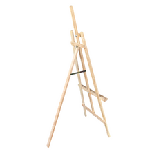 Cargar imagen en el visor de la galería, Caballete pintura madera de pino natural, Caballete Para Pintura para pintar en lienzo