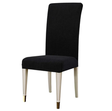 Cargar imagen en el visor de la galería, Fundas de asientos elásticas Ajustables con Respaldo Alto para restaurantes, Diseño de cuerda, Fundas sólidas para sillas de Comedor