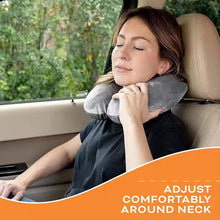 Cargar imagen en el visor de la galería, Cojín de Viaje en Forma de U de Algodon polipropileno - Ergonómico, Almohada de viaje de espuma viscoelástica Transpirable y Suave para el Cuello