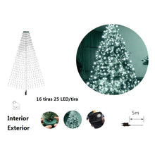 Cargar imagen en el visor de la galería, Guirnalda Campana de Luces LED para Árbol 400 LED 2 m por Tira con 8 Modos de Luz IP44 Interior y Exterior