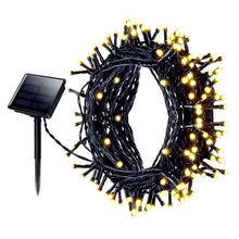 Cargar imagen en el visor de la galería, Guirnaldas de Luces LED Solar para Navidad de cable Verde - 8 funciones; Ideal para decorar árboles tanto en interiores como exteriores