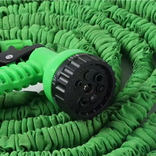 Cargar imagen en el visor de la galería, Manguera de Jardín Extensible con Pistola Rociadora de 7 Funciones, Conectores de 1/2 y 3/4 Pulgadas, Manguera de Riego Flexible Resistente Ligero y Potatíl