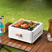 Cargar imagen en el visor de la galería, Barbacoa de carbón portátil, Barbacoa Para Mesa, parrilla plegable para jardín, Picnics, fiesta, cocina al aire libre, Camping
