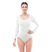 Cargar imagen en el visor de la galería, Maillot Ballet manga larga para mujer, Body o Maillot mujer para Disfraz Bailarina