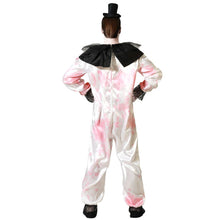 Cargar imagen en el visor de la galería, Disfraz Payaso Sangiento mono blanco con cuello Hombre adulto para Halloween Carnaval Teatro