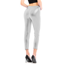 Cargar imagen en el visor de la galería, Leggins Mujer Largo de Brillo Malla Deportiva Pantalon Elastico Efecto Metalizado Estilo Brillante Unisex
