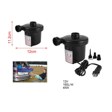 Cargar imagen en el visor de la galería, Hinchador eléctrico con 3 Adaptadores, Inflador Bomba de Aire eléctrica, 600 litros/minuto, Funcion inflar y desinflar para Colchones, Flotadores, Piscinas...