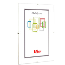 Cargar imagen en el visor de la galería, Marco de Foto de Vidrio Pack de 2 unds, portafotos sin marcos tipo de Clip, Marco Para foto