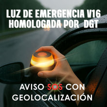 Cargar imagen en el visor de la galería, Maxia market - Luz de Emergencia Coche homologado DGT 3.0, hasta 2038, Baliza v16 Homologada dgt con Geolocalizacion