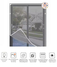 Cargar imagen en el visor de la galería, Mosquitera Magnética de Fibra Vidrio Recortable Para Ventana, Magnetismo Fuerte, Fácil de Instalar