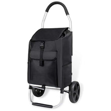Cargar imagen en el visor de la galería, Carro de Compra de 2 Ruedas con marco de aluminio Ligero plegable portátil 43x38x93 cm