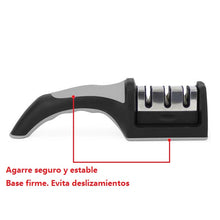 Cargar imagen en el visor de la galería, Afilador de Cuchillos de Cocina con 3 Filos: Grueso, Fino y Precisión