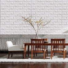 Cargar imagen en el visor de la galería, 5 x Pegatinas decorativo 3 D Paneles Adhesivo efecto de ladrillo para revestimiento de paredes interiores para decoración de paredes 70x77 cm