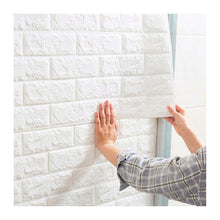 Cargar imagen en el visor de la galería, 5 x Pegatinas decorativo 3 D Paneles Adhesivo efecto de ladrillo para revestimiento de paredes interiores para decoración de paredes 70x77 cm