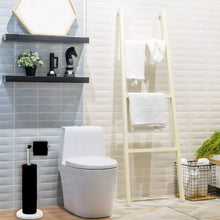 Cargar imagen en el visor de la galería, Soporte Portarollo De Papel Higienico De Baño Aseo Brazo Metal Amovible 180º