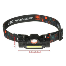Cargar imagen en el visor de la galería, Linterna de cabeze frontal led recargables ajustable 2 modos 127LM IP20 Magenética para campo, camping al aire libre, escalada de montaña y minería y reparación de automóviles