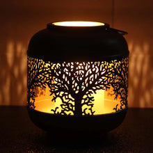 Cargar imagen en el visor de la galería, Candelabro Portavela Metal Dorado y Negro para Decoración de Casa