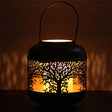 Cargar imagen en el visor de la galería, Candelabro Portavela Metal Dorado y Negro para Decoración de Casa