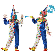 Cargar imagen en el visor de la galería, Disfraz Payaso Payasa Unisex Niños Infantil para Carnaval Fiestas Teatro Cumpleaños