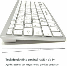 Cargar imagen en el visor de la galería, Teclado Español Ultra-Delgado Inalámbrico Bluetooth para iOS y MacOs