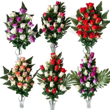 Cargar imagen en el visor de la galería, Ramo de Flores secas Artificiales Cementerio Mesa Decoración Boda hogar regalo