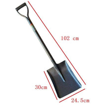 Cargar imagen en el visor de la galería, Pala Multiusos de Cabeza Rectangular Hierro Fundido para jardin, 24.5X103cm