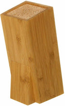 Cargar imagen en el visor de la galería, Soporte de cuchillos nórdico marrón de bambú para cocina