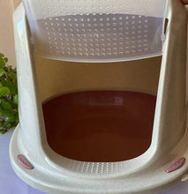 Cargar imagen en el visor de la galería, Arenero Baño Aseo WC Casa para Gato Mascota con Tapa Puerta Portátil Arenero, Gatera, Bandeja