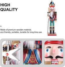 Cargar imagen en el visor de la galería, Cascanueces De Navidad De Madera Color 30cm Figura Decorativa
