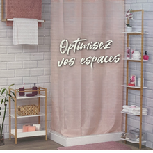 Cargar imagen en el visor de la galería, Mueble Estanteía de Baño de 3 Estantes MDF y Estructura Bumbú 30x44x72 cm