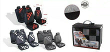 Cargar imagen en el visor de la galería, Funda cobertor Para Asiento de Coche auto Deportiva set 10 pcs rojo gris set 11