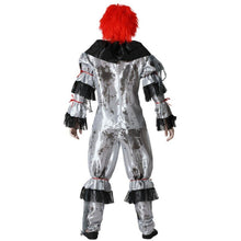 Cargar imagen en el visor de la galería, Disfraz Payaso Macabro Gris Hombre Adulto para Halloween Carnaval Teatro
