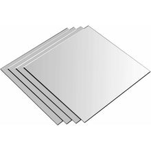 Cargar imagen en el visor de la galería, Set de 4 Espejos Cuadrado Redondo Estrella Corazon Hexagonal Adhesivos Decoración para Pared hogar