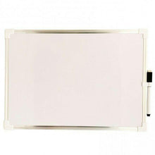 Cargar imagen en el visor de la galería, Pizarra magnetica doble cara blanca y verde, tiza y rotulador, con imán