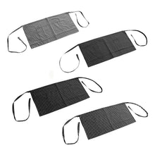 Cargar imagen en el visor de la galería, Delantal corto de cocina professional 40 x 70 cm cocinero talla unica negro y blanco
