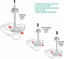 Cargar imagen en el visor de la galería, Tapa de Vader, aseo WC termoduro, bisagras plástico ajustables, talla universal
