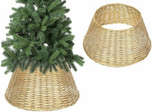 Cargar imagen en el visor de la galería, Gerimport - Base de Árbol de Navidad Pie Mimbre Naturaleza Decoracion Navidad Diferentes Medidas