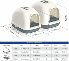 Cargar imagen en el visor de la galería, Aseo Gato Arenero Sanitaria Cerrado Bandeja Arena para Gatos Mascotas con Pala
