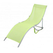 Cargar imagen en el visor de la galería, 2 Tumbonas Plegables Forma S Ergonómica Marco Aluminio Texteline Piscina Jardín