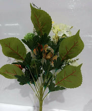 Cargar imagen en el visor de la galería, Ramo de Flores Hortensia Artificiales Cementerio Mesa Decoración Boda 10 tenedor